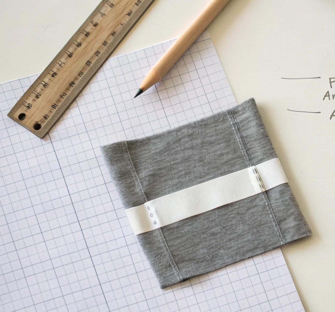 Close-up of soft cotton and micro modal jersey knit